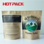 Organic sulfur brown paper stand up pouches