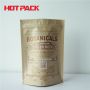 Kraft brown paper stand up packaging bags