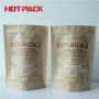 Kraft brown paper stand up packaging bags