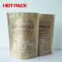 Kraft brown paper stand up packaging bags