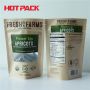 Resealable  kraft paper food packaging bags with window