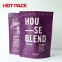 Kraft paper stand up foil zipper packaging pouch