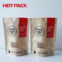 Dog treat kraft stand up pouches with transparent window