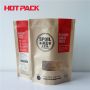Dog treat kraft stand up pouches with transparent window