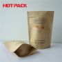 Stand up kraft paper bags resealable for coffee