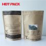 Super food stand up paper pouches with transparent window