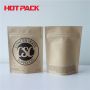 Kraft paper weed stand up pouch with ziplock