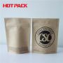 Kraft paper weed stand up pouch with ziplock