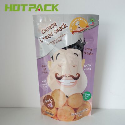 Custom heat seal plastic ziplock smell proof stand up pouch packaging mylar cake desserts cookies bag