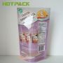Custom heat seal plastic ziplock smell proof stand up pouch packaging mylar cake desserts cookies bag