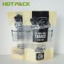 Custom Printed  Plastic Zipper   Packaging Bag With Clear Window Stand Up Tobacco Pouches