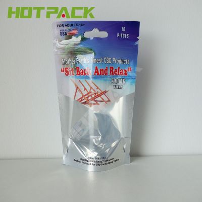 Weed Custom Packaging Digital Print Aluminum Foil Bags Stand Up Pouch With Zipper Glossy Surface
