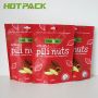 Food grade matte custom printing nuts packaging bag stand up zipper snack food pouch