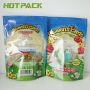 OEM bird feed packing bag plastic stand up zipper pouch   mylar bag with clear window for pet food