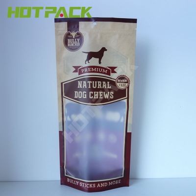 Logo printing resealable zipper smell proof stand up barrier  pouch bags for plastic packaging dog food cat food