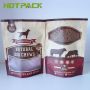 Custom printing plastic laminated stand up dog chews packaging bag resealable zipper pet food pouch