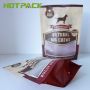 Custom printing plastic laminated stand up dog chews packaging bag resealable zipper pet food pouch