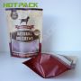 Clear window mylar packaging bags pet food plastic stand up ziplock pouch with custom own logo