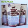Custom print carrier packaging moisture proof stand up recyclable packing bags for pet food with clear window