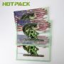 Customized printed resealable zipper transparent soft plastic fishing bait soft package bag 