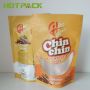 Logo print custom ziplock chips packaging bags matt surface mylar crisp stand up pouch