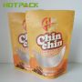 Logo print custom ziplock chips packaging bags matt surface mylar crisp stand up pouch