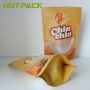 Matte printed food grade stand up zipper snack food mylar bag with clear window