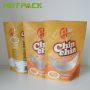 Matte printed food grade stand up zipper snack food mylar bag with clear window