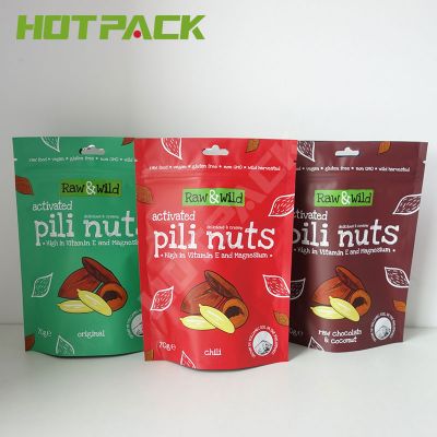 Oem factory price plastic laminated aluminum foil nuts food packaging stand up zipper bag