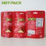 Mylar plastic packaging food bag smell proof stand up zipper food bag for nuts with custom own logo