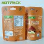 Frosted custom printed  resealable packaging bag for nuts mylar stand up zipper food pouch