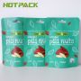 Custom printing mylar edibles food zipper bags stand up food pouch packing nuts bag