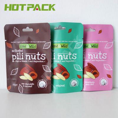Hot sale custom printing craft plastic bag material aluminium foil stand up mylar bag for nuts packing