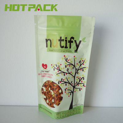 Food grade mylar mix nuts packaging bag custom print foil stand up zipper pouch packing dried fruit zip lock bags