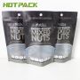 Custom Printing smell proof frosted mylar packaging bags food grade stand up zipper pouch for nuts