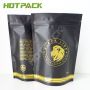 Custom moisture proof designs foil mylar coffee bag stand up resealable zipper coffe beans pouch