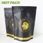 Custom moisture proof designs foil mylar coffee bag stand up resealable zipper coffe beans pouch