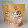 Matte printed laminated material plastic clear food packaging bag edibles stand up zipper chips bag