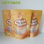 Custom printed heat seal food grade stand up snack food edibles pouch zipper coconut chips packaging bag