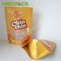 Custom printed heat seal food grade stand up snack food edibles pouch zipper coconut chips packaging bag