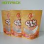 Custom heat seal zipper lock infused coconut chips packaging bags stand up snack food pouch