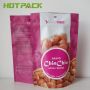 Package snack food bag supplier laminated material plastic stand up pouch with zipper