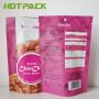 Package snack food bag supplier laminated material plastic stand up pouch with zipper