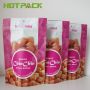 Package snack food bag supplier laminated material plastic stand up pouch with zipper