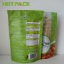 Matte snack food packaging bags with zipper aluminum foil food stand up plastic pouch