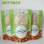 Matte snack food packaging bags with zipper aluminum foil food stand up plastic pouch