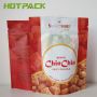 Snack food pouch food grade custom printed heat seal plastic stand up zipper bags