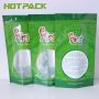 Custom Own Logo Mylar Plastic Packaging Candy Bag Stand Up Zipper Pouch With Window