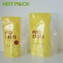 Factory printed fast delivery mylar pork crisps pouch clear plastic stand up bag with zipper
