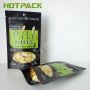 Matte printed plastic snack food storage bag zipper stand up bag for peanuts with own logo